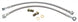 1966 - 1972 Front Disc Brake Braided Stainless Steel Flex Hoses and Banjo Bolts Kit, 7/16 Inch