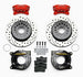 1966 - 1972 Chevelle and 1968 - 1972 Nova Wilwood Forged Dynalite Big Brake Rear Disc Brake Kit Red Calipers, Angle 2