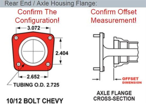 1966 - 1972 Chevelle and 1968 - 1972 Nova Wilwood Forged Dynalite Big Brake Rear Disc Brake Kit Red Calipers, Angle 5