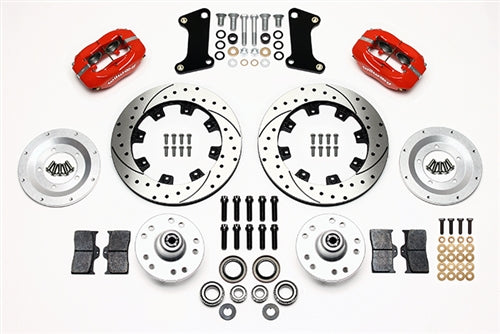 1966 - 1972 Chevelle and 1968 - 1972 Nova Wilwood Forged Dynalite Big Brake FRONT Disc Brake Kit Slotted Rotors, Angle 2