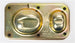 1970 - 1972 Chevelle and Nova Master Cylinder Lid Cover OE Style - Gold Plated, Angle 2