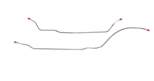 1968 Nova Rear End Axle Brake Lines Set for Mono-Leaf Spring Cars