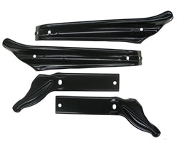 1966 Chevelle Bumper Brackets, Front, 4 Piece Set