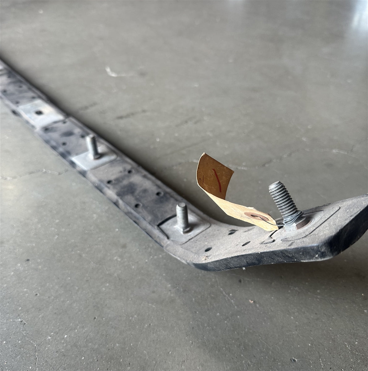 1974 - 1975 Chevelle Rear Bumper Impact Strip, Original GM NOS 342122, Angle 5