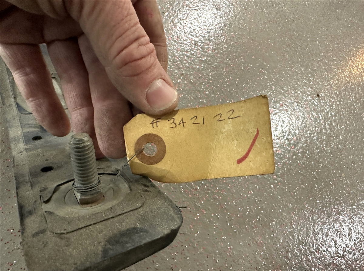 1974 - 1975 Chevelle Rear Bumper Impact Strip, Original GM NOS 342122, Angle 6