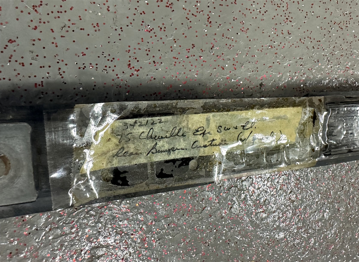 1974 - 1975 Chevelle Rear Bumper Impact Strip, Original GM NOS 342122, Angle 7