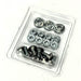 a 1968 - 1972 Nova Front and Rear Chrome Head Carriage Bumper Bolt Set, Large Head Original Style, Angle 2