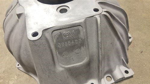 1967 - 1972 Chevelle or Nova Clutch Bellhousing, 10.5 Inch, GM Original Used 3858403, Angle 5