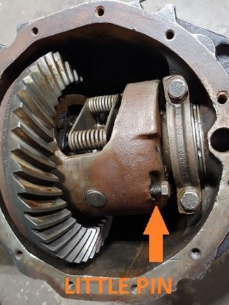 Standard Open and Positraction Rear End Differential Cross Pin Shaft Bolt, GM 12 Bolt, Angle 2