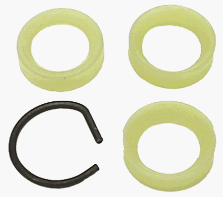 Clutch Bell Crank Pivot Kit: Pivot Ball Seats and Retainer Snap Ring Clip Set