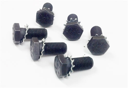 Chevelle or Nova Clutch Flywheel Bolts Set with Washers, Manual Transmission