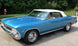 1966 - 1967 Chevelle Convertible Top, White with Plastic Window
