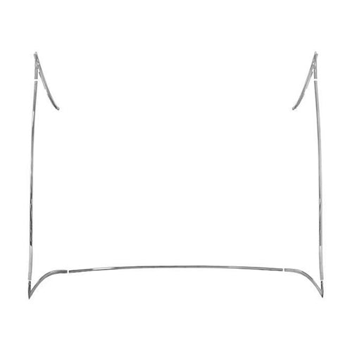 1968 - 1969 Chevelle Vinyl Top Chrome Trim Mouldings, 7 Piece Set