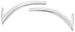 1968 - 1969 Chevelle Vinyl Top Chrome Trim Mouldings, Rear Corner Pieces Only, Pair
