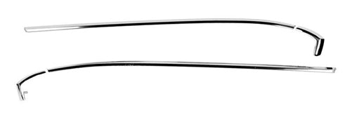 1968 - 1972 Nova Vinyl Top Chrome Trim Moldings Set, Complete 4 Piece Kit