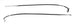 1968 - 1972 Nova Vinyl Top Chrome Trim Moldings Set, Complete 4 Piece Kit