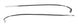 1968 - 1972 Nova Vinyl Top Chrome Trim Moldings Set, Complete 4 Piece Kit