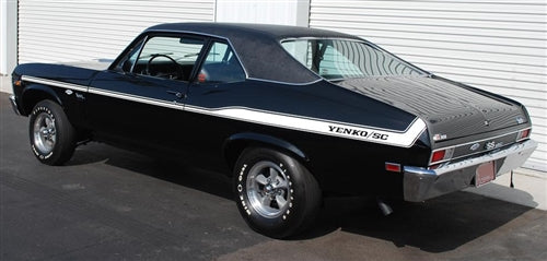 1968 - 1974 Nova Vinyl Top, Black, Angle 2