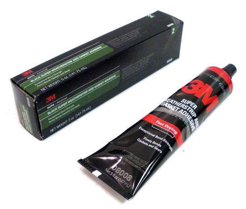 3M Black Super Weatherstrip and Gasket Adhesive, 5 oz.