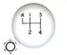 Shifter Knob Ball, White 4 Speed, 3/8 Inch FINE THREAD
