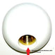 Shifter Knob Ball, White 4 Speed, 3/8 Inch FINE THREAD, Angle 2