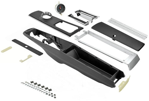 1966 - 1967 Chevelle Console Kit, Automatic with Clock and Lock