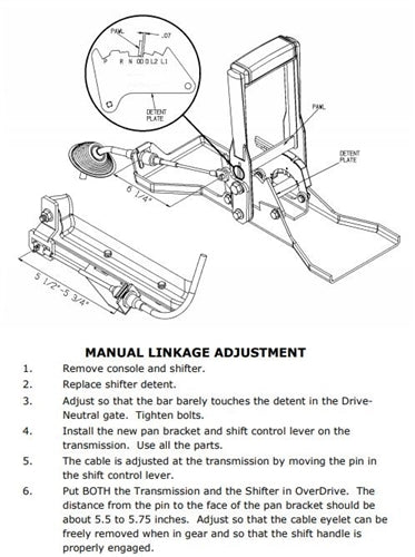 1968 - 1970 Chevelle Automatic Shifter Overdrive Conversion Kit, Angle 2