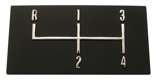 1968-1972 Chevelle Console 4 Speed Pattern Plate