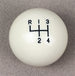1964 - 1967 Chevelle and Nova Chevy II White 4-Speed Shift Knob Ball, 9/16-18", Original Style
