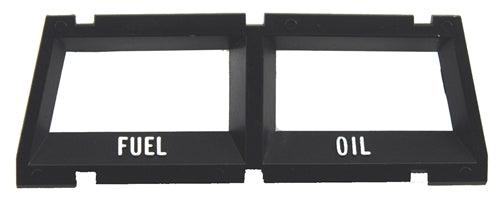 1968 - 1972 Nova Console Gauge Bezel Fuel and Oil