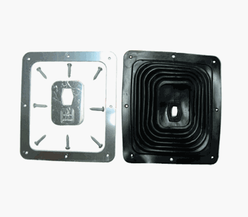 Hurst Floor Shift Boot and Plate Retainer Ring, Manual Transmission, Angle 2