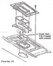 1968 - 1972 Nova Upper Console Shifter Plate Boot Slider Seal, 4-Speed, Angle 2