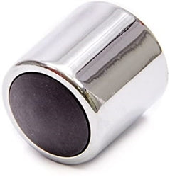 Custom Polished Chrome Floor Mounted Headlight Dimmer Switch Cover, Choose Black or Chrome Top, Angle 2