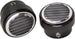 1964 - 1972 Chevelle or Nova Custom Billet Aluminum Headlight Dimmer Switch Cover, RIBBED BLACK ANODIZED