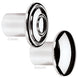 Billet Specialties Custom Dash Knob, Polished Classic Ribbed Top, Each, Angle 2
