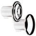 Billet Specialties Custom Dash Knob, Polished Smooth Top, Each, Angle 2