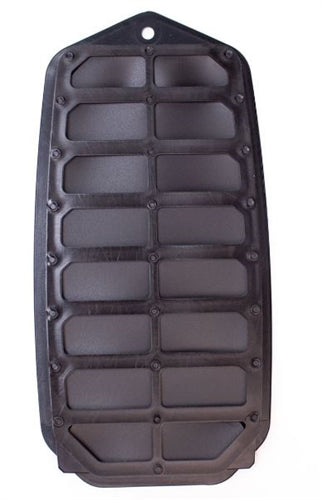 1970 - 1972 Chevelle Door Jamb Air Vent Louver Assembly with Inner Liner, Each, Angle 2
