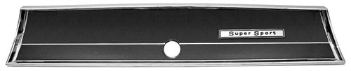 1966 Chevelle Dash Glove Box Plastic Trim Bezel, Super Sport, Angle 2