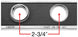 a 1967 Chevelle Upper Dash Ignition Strip Trim Panel, Angle 5