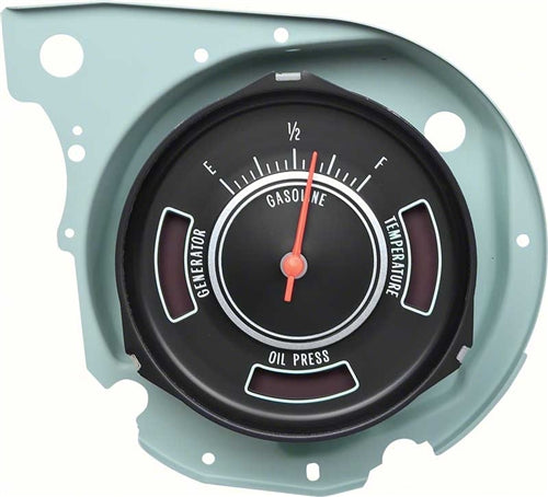 1969 Chevelle Fuel Gas Gauge with Dash Warning Lights