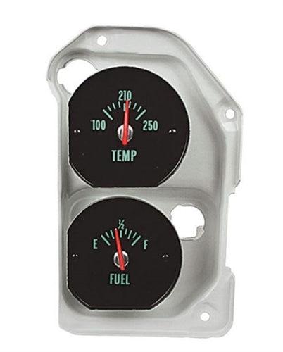 1970 Chevelle Temperature and Fuel Gas Gauge Set with Mounting Bracket Dash Plate for SS Super Sport Models