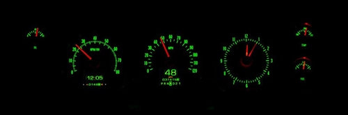 1970 - 1972 Chevelle Dash Instrument Cluster Gauges Set, RTX : Speedometer, Tachometer, Oil Pressure, Water Temp, Angle 4