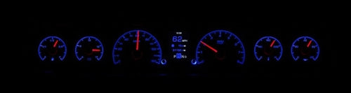 1966 - 1967 Chevelle Dash Instrument Cluster Gauges Set, HDX : Speedometer, Tachometer, Oil Pressure, Water Temp, Angle 7