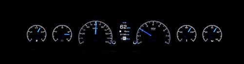 1966 - 1967 Chevelle Dash Instrument Cluster Gauges Set, HDX : Speedometer, Tachometer, Oil Pressure, Water Temp, Angle 8