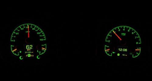 1968 Chevelle Dash Instrument Cluster Gauges Set, HDX : Speedometer, Tachometer, Oil Pressure, Water Temp, Angle 5