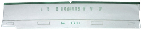 1966 - 1967 Chevelle Powerglide Speedometer Dash Lens, Column Shift