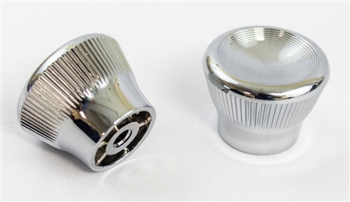 1967 - 1972 Chevelle or Nova Kick Panel Air Vent Pull Knobs, Chrome Pair