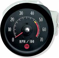 1971 - 1972 Chevelle Dash Tachometer Gauge, 5000 Redline