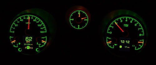 1969 Chevelle Dash Instrument Cluster Gauges Set, HDX : Speedometer, Tachometer, Oil Pressure, Water Temp, Voltmet, Angle 4