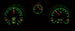 1969 Chevelle Dash Instrument Cluster Gauges Set, HDX : Speedometer, Tachometer, Oil Pressure, Water Temp, Voltmet, Angle 4